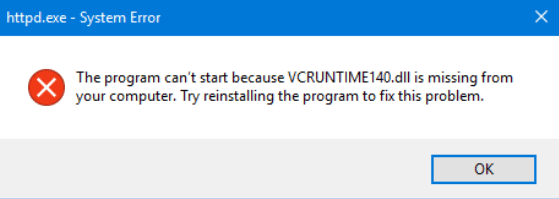 Fix VCRUNTIME140.dll Missing Error