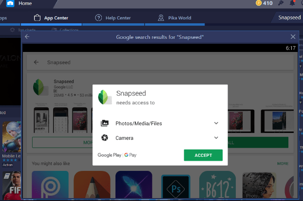 snapseed for desktip