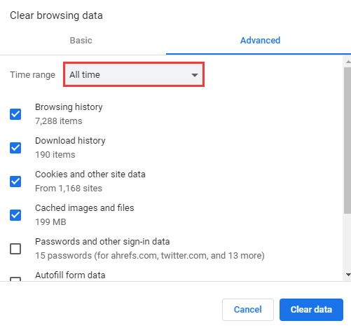 Remove old browsing history and cache