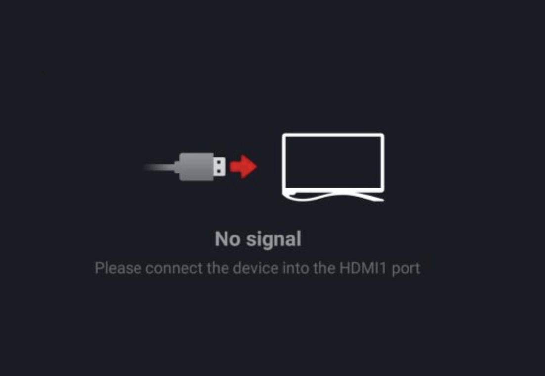 no signal on tv hdmi cable