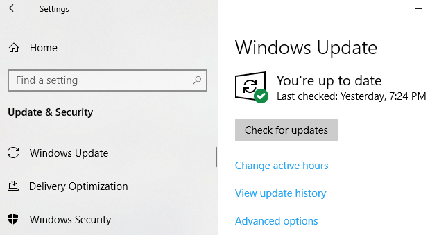 Update your Windows