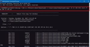 Robocopy windows 10 не работает