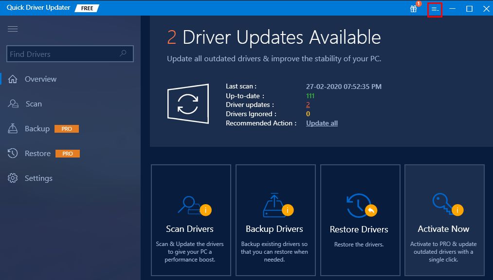 free driver updater