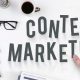 Finger pointing at content marketing