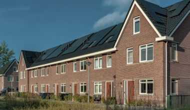 House with solar panels