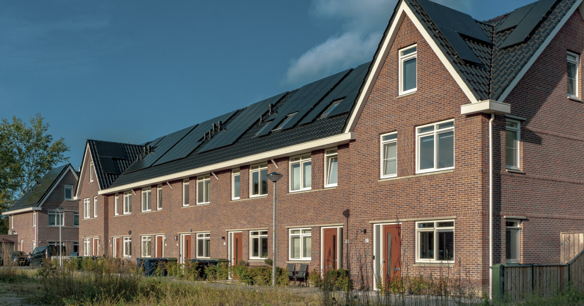 House with solar panels