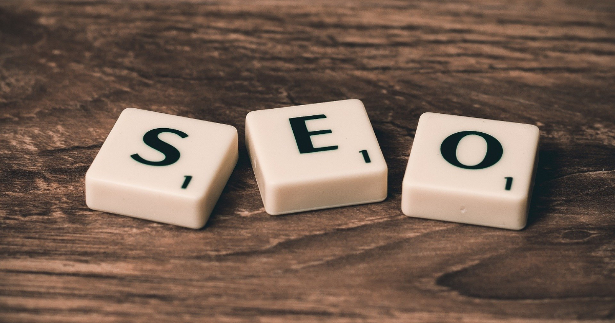 Letters forming word SEO
