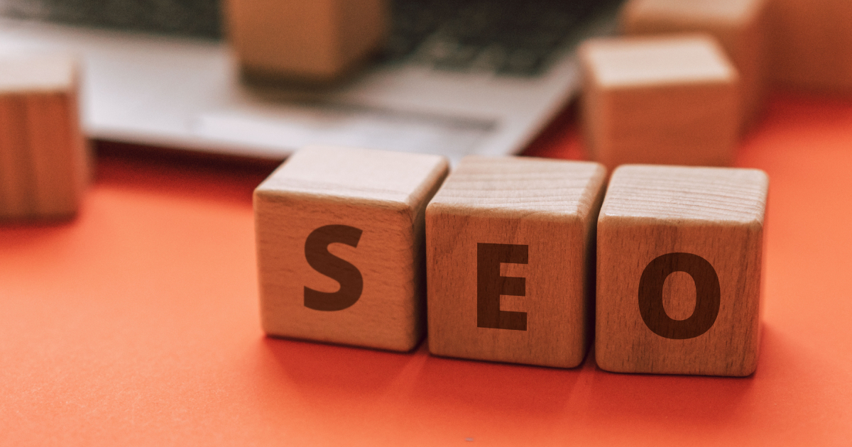 Cubes spelling word SEO