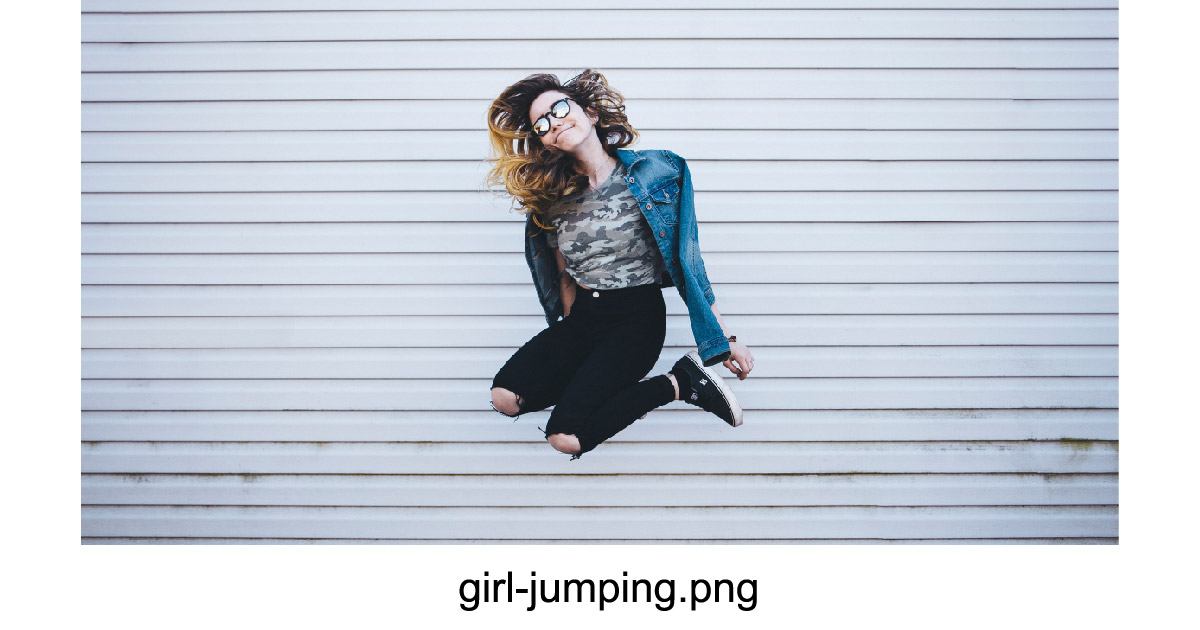 Girl jumping