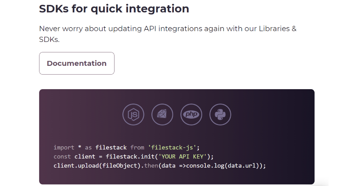 Integration of SDKs