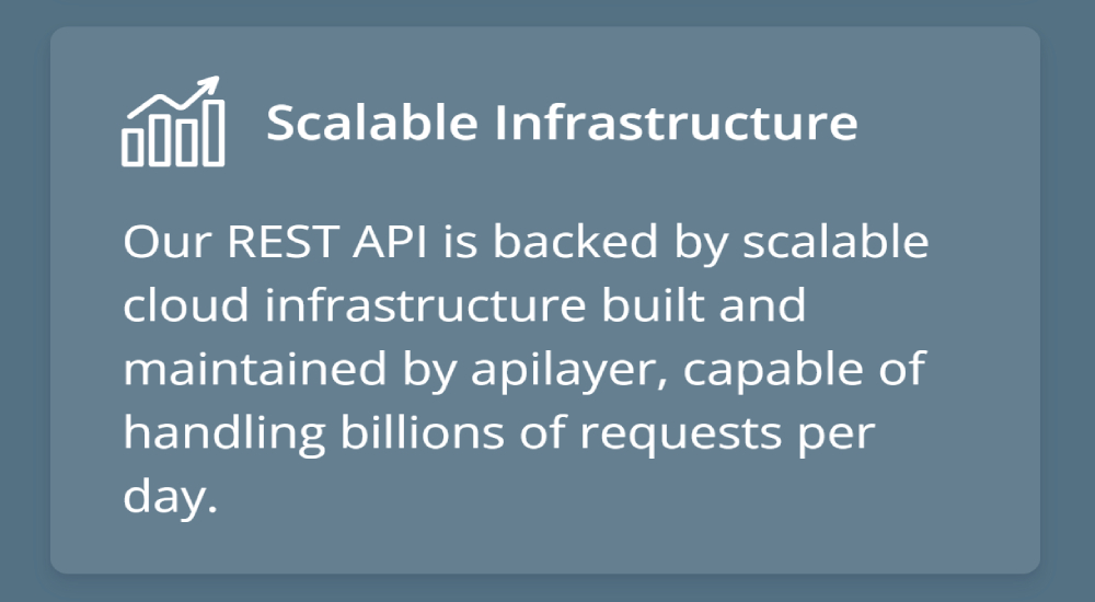 Scalable infrastructure