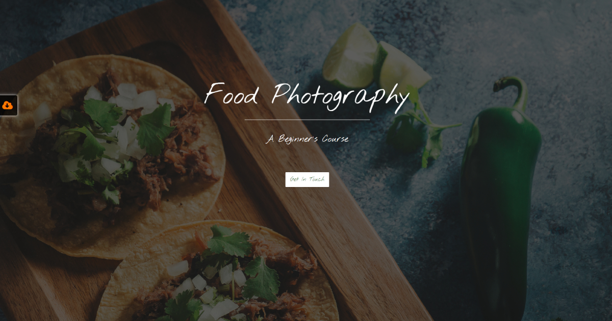 Food photography template