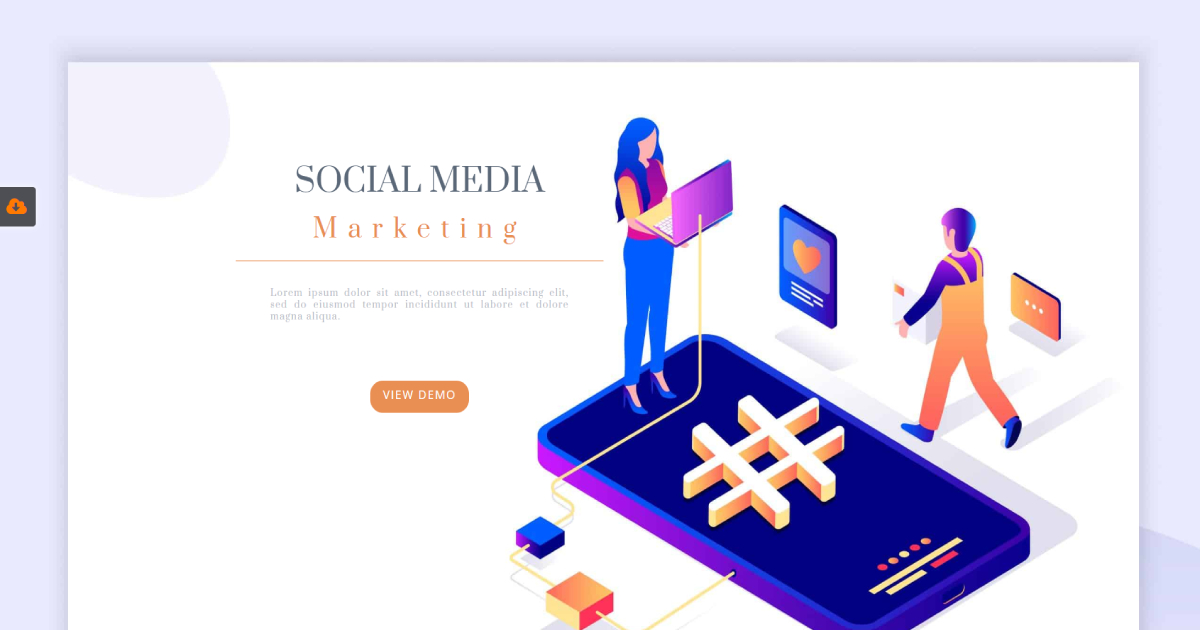 Social media marketing template