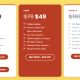 WP Sticky pricing plans layout