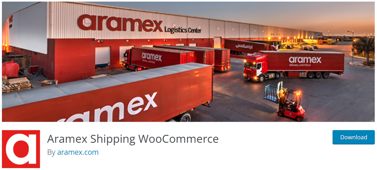 Aramex Shipping WooCommerce plugin page