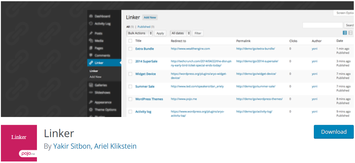 Linker plugin page