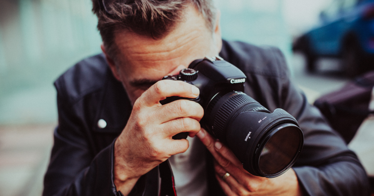 Man photographing